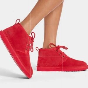 Ugg Women’s Neumel Lace Up Chukka Boot Red Size 6